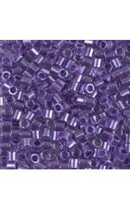 Miyuki delica beads 8/0 - Sparkling purple lined crystal DBL-906